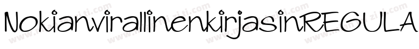 NokianvirallinenkirjasinREGULAR REG字体转换